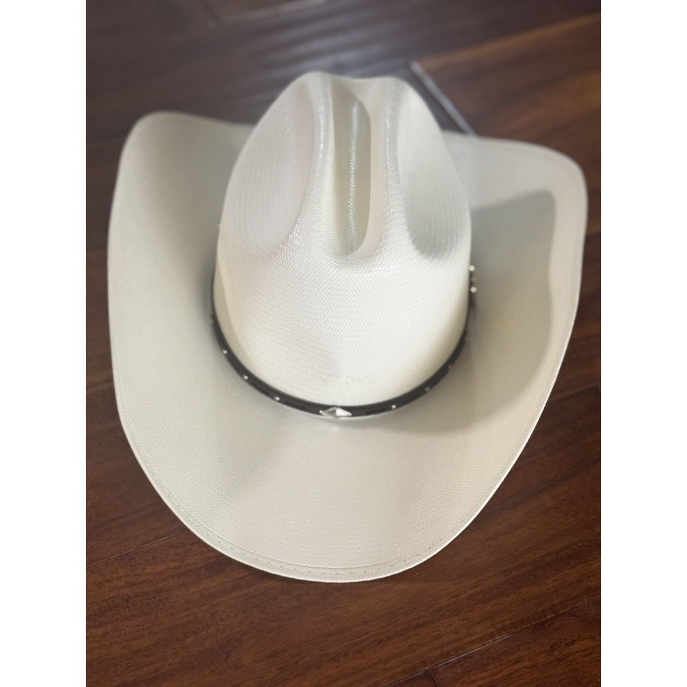 Morcon 300X Oklahoma Straw Cowboy Hat Natural Size 6 7/8